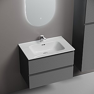 Тумба с раковиной Sancos Folk 70 FL70GS Grey soft для ванной в интернет-магазине Sanbest