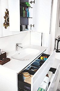 Тумба с раковиной Armadi Art Vallessi 100 белая для ванной в интернет-магазине Sanbest