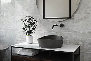 Раковина Holbi Mars 41 Nano Concrete 2.02.003.44.4 бетон купить в интернет-магазине Sanbest