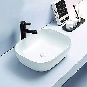 Раковина накладная Azario 49 AZ2143 белая купить в интернет-магазине Sanbest