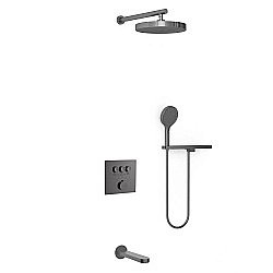 Душевая система Vincea Inspire VSFW-431I2RGM вороненая сталь купить в интернет-магазине сантехники Sanbest