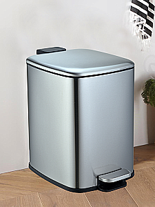 Ведро для мусора WeltWasser Berg 10000013396 сталь матовая купить в интернет-магазине сантехники Sanbest