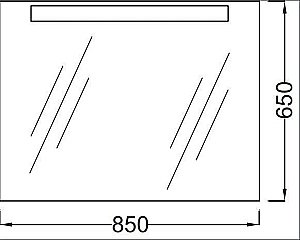 Зеркало с подсветкой Jacob Delafon PRESQU`ILE EB1109-NF 85 в ванную от интернет-магазине сантехники Sanbest