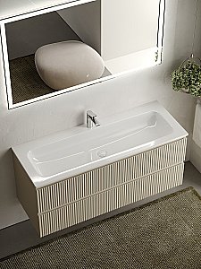 Тумба с раковиной Sancos SNOB R SNR120CE 120 Beige Soft для ванной в интернет-магазине Sanbest