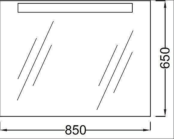 Зеркало с подсветкой Jacob Delafon PRESQU`ILE EB1109-NF 85 в ванную от интернет-магазине сантехники Sanbest