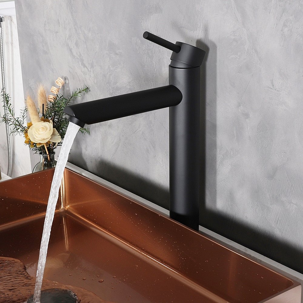 Смеситель для раковины Gid Berlin SS080-BM-D черный матовый купить в интернет-магазине сантехники Sanbest