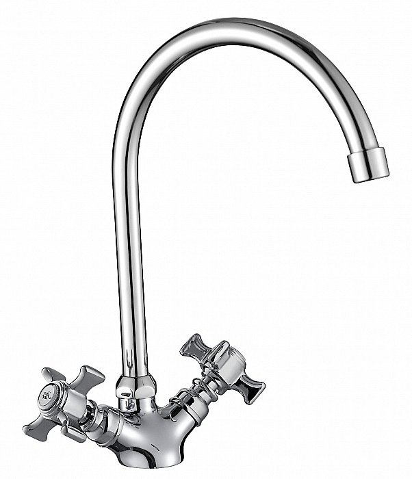 Смеситель для кухни Agger Retro-X A1700000 хром купить в интернет-магазине сантехники Sanbest