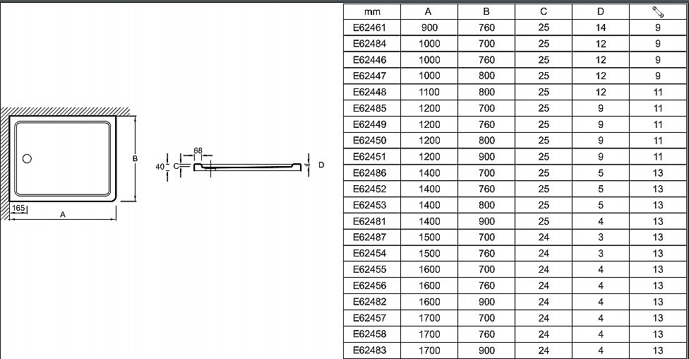 Душевой поддон Jacob Delafon FLIGHT E62481-00 140x90 белый купить в интернет-магазине Sanbest