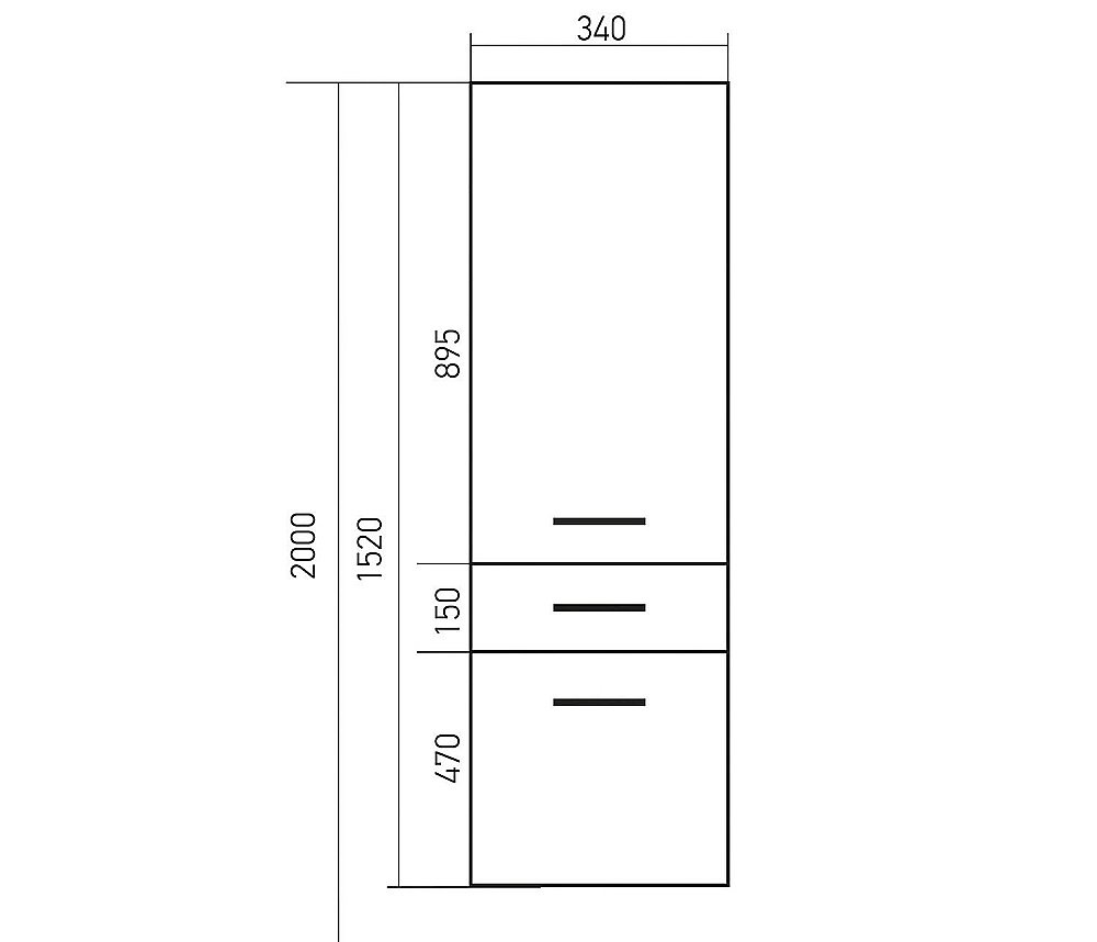 Полупенал подвесной MIXLINE СТИВ 536806 34 белый для ванной в интернет-магазине сантехники Sanbest