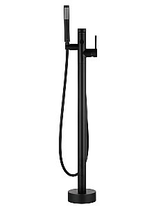 Смеситель для ванны напольного монтажа WONZON & WOGHAND STICK, Черный матовый (WW-88649901-MB) купить в интернет-магазине сантехники Sanbest