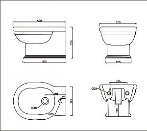 Биде подвесное BelBagno BOHEME BB115BH купить в интернет-магазине Sanbest