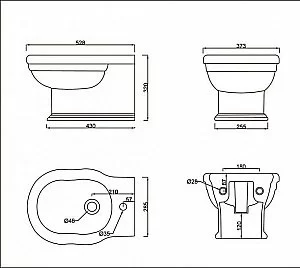 Биде подвесное BelBagno BOHEME BB115BH купить в интернет-магазине Sanbest