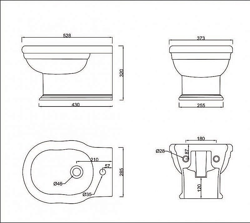 Биде подвесное BelBagno BOHEME BB115BH купить в интернет-магазине Sanbest