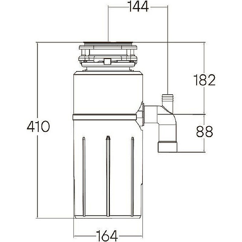 Измельчитель отходов Paulmark Intenso I-800 хром купить в интернет-магазине сантехники Sanbest