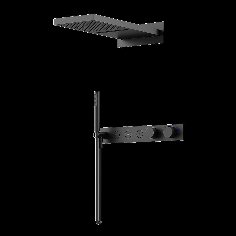 Душевая система Sancos Linn SC9023MB черный матовый купить в интернет-магазине сантехники Sanbest