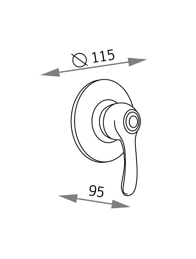 Смеситель для душа Veragio Larutta VR.LRT-3640.BR купить в интернет-магазине сантехники Sanbest