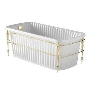 Ванна Migliore Olivia Console 30750 174x83 белая/золото купить в интернет-магазине Sanbest