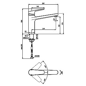 Смеситель для кухни Ideal Standard CeraPlan III B0955AA купить в интернет-магазине сантехники Sanbest