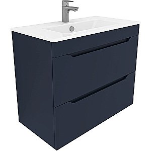 Тумба с раковиной Aquanet Практика 80 330460 маренго для ванной в интернет-магазине Sanbest