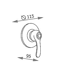 Смеситель для душа Veragio Larutta VR.LRT-3640.BR купить в интернет-магазине сантехники Sanbest