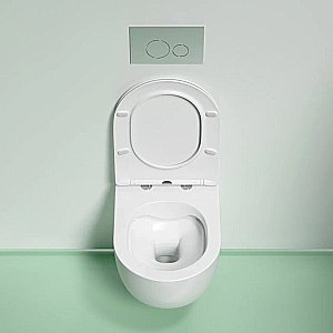 Унитаз подвесной Ceramica Nova Modena CN6063MW безободковый, с крышкой микролифт, белый матовый купить в интернет-магазине Sanbest