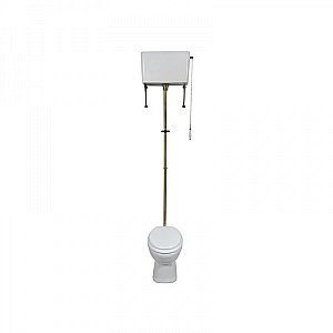 Унитаз Magliezza Retro 7010 белый/бронза, с высоким бачком купить в интернет-магазине Sanbest