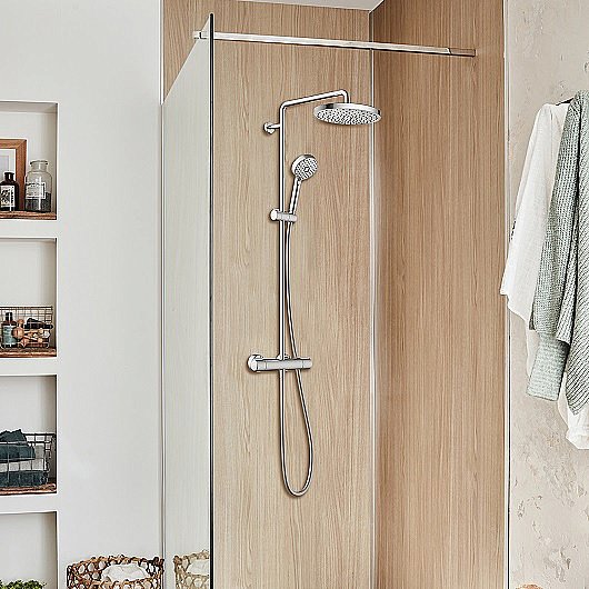 Душевая система Jacob Delafon Atom E36124-CP хром купить в интернет-магазине сантехники Sanbest