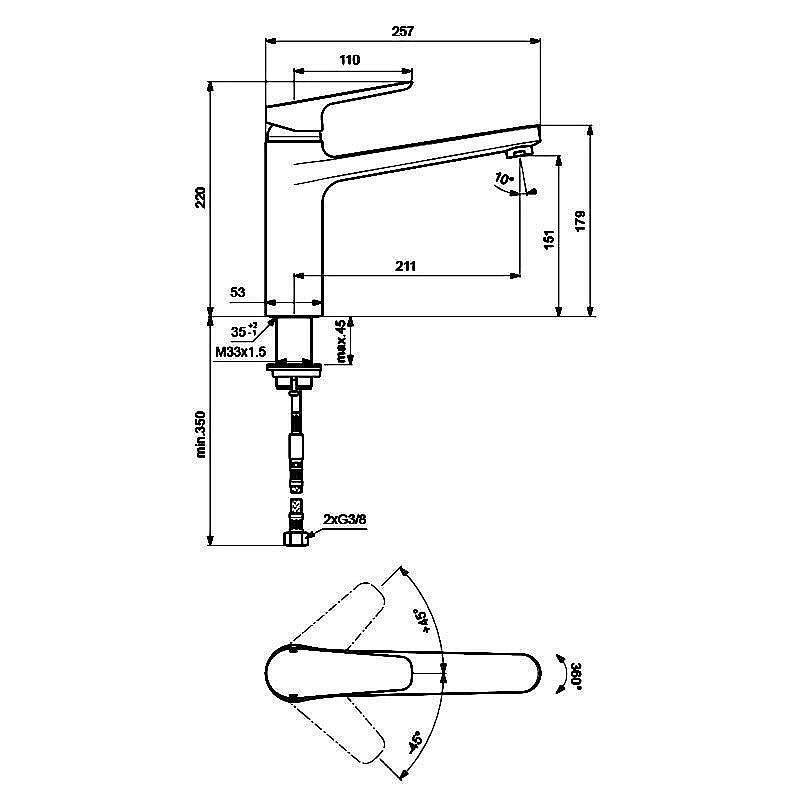 Смеситель для кухни Ideal Standard CeraPlan III B0955AA купить в интернет-магазине сантехники Sanbest