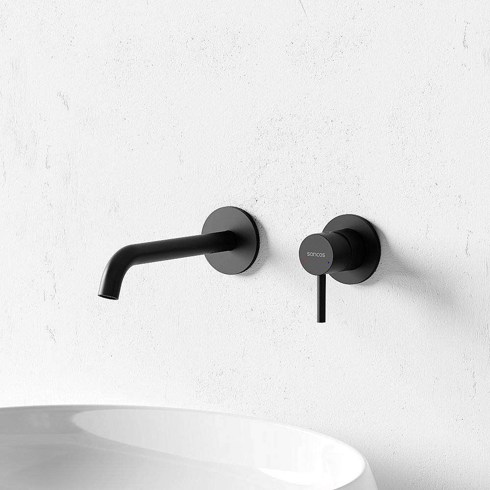 Смеситель для раковины Sancos Etna SC9004MB черный матовый купить в интернет-магазине сантехники Sanbest