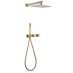 Душевая система Abber Rund AF8718G золото матовое купить в интернет-магазине сантехники Sanbest