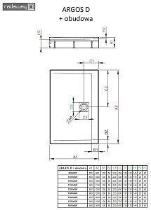 Душевой поддон Radaway Argos D 160х90 купить в интернет-магазине Sanbest