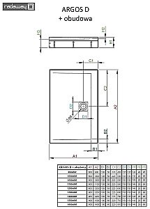Душевой поддон Radaway Argos D 4ADN916-02 160х90 белый купить в интернет-магазине Sanbest
