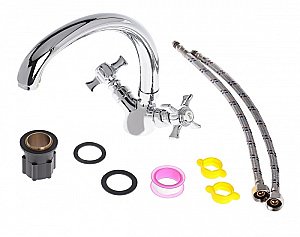 Смеситель для кухни Agger Retro-X A1700200 хром купить в интернет-магазине сантехники Sanbest