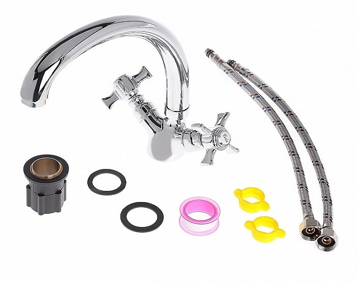 Смеситель для кухни Agger Retro-X A1700200 хром купить в интернет-магазине сантехники Sanbest