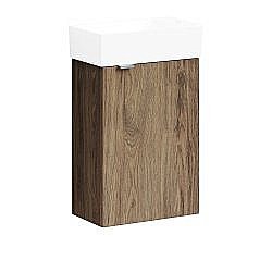 Тумба под раковину Sancos Mini MN35CHR дуб чарльстон/правая купить в интернет-магазине сантехники Sanbest