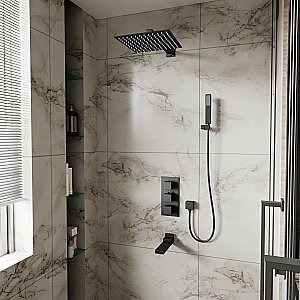 Душевая система D&K Bayern.Liszt DA2515605A04 черная матовая купить в интернет-магазине сантехники Sanbest