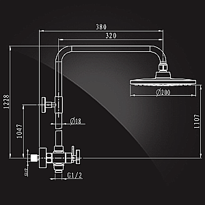Душевая система Elghansa New Wave Delta 3707593-2A хром купить в интернет-магазине сантехники Sanbest
