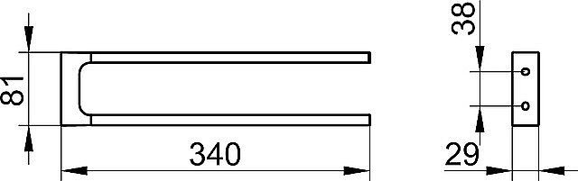 Полотенцедержатель KEUCO EDITION 11 11119050000 никель купить в интернет-магазине сантехники Sanbest