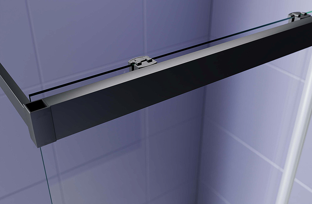 Душевое ограждение Aquatek Walk in 120 AQ.WISL.120.1BL стекло прозрачное/профиль черный матовый купить в интернет-магазине Sanbest