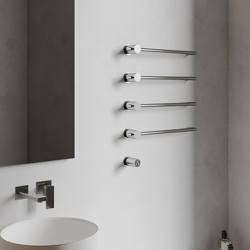 Полотенцесушитель электрический ABBER Charme AH4004 хром купить в интернет-магазине сантехники Sanbest