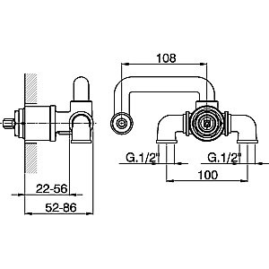Внутренняя часть смесителя Cisal Cubic ZA01651004 купить в интернет-магазине сантехники Sanbest
