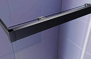 Душевое ограждение Aquatek Walk in 120 AQ.WISL.120.1BL стекло прозрачное/профиль черный матовый купить в интернет-магазине Sanbest