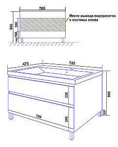 Инсталляция для унитаза Azario AZ-8010-1000 купить в интернет-магазине сантехники Sanbest