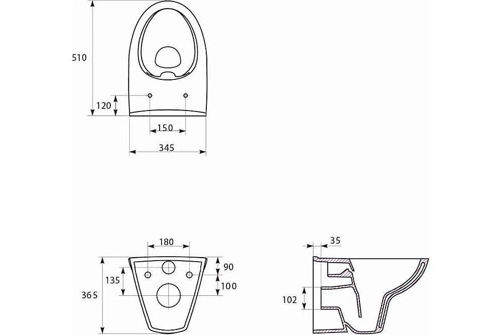 Унитаз с инсталляцией Cersanit Parva CO DPL EO 64229 с крышкой микролифт, безободковый купить в интернет-магазине Sanbest