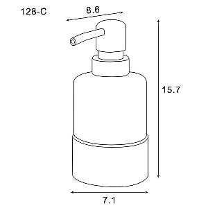 Диспенсер Azario NESSY AZ-128-C хром купить в интернет-магазине сантехники Sanbest