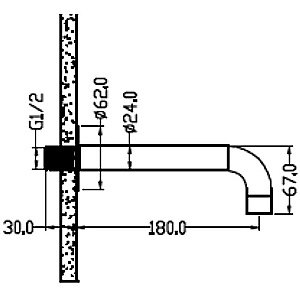 Излив для ванны Boheme Fusion 625-MW белый матовый купить в интернет-магазине сантехники Sanbest