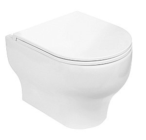 Унитаз с инсталляцией WeltWasser AMBERG 350 + ERLENBACH 004 GL-WT + AMBERG RD-MT CR белый/кнопка матовый хром купить в интернет-магазине Sanbest