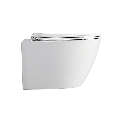 Унитаз подвесной Orange C07-150w смыв торнадо, безободковый, с крышкой микролифт купить в интернет-магазине Sanbest