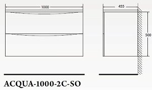 Тумба с раковиной BelBagno ACQUA 100 Cemento Verona Grigio для ванной в интернет-магазине Sanbest