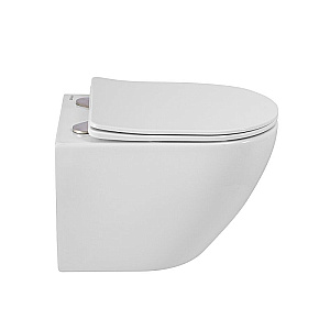 Унитаз подвесной BelBagno Sfera-R BB046CHR/SC белый, безободковый, с крышкой микролифт купить в интернет-магазине Sanbest